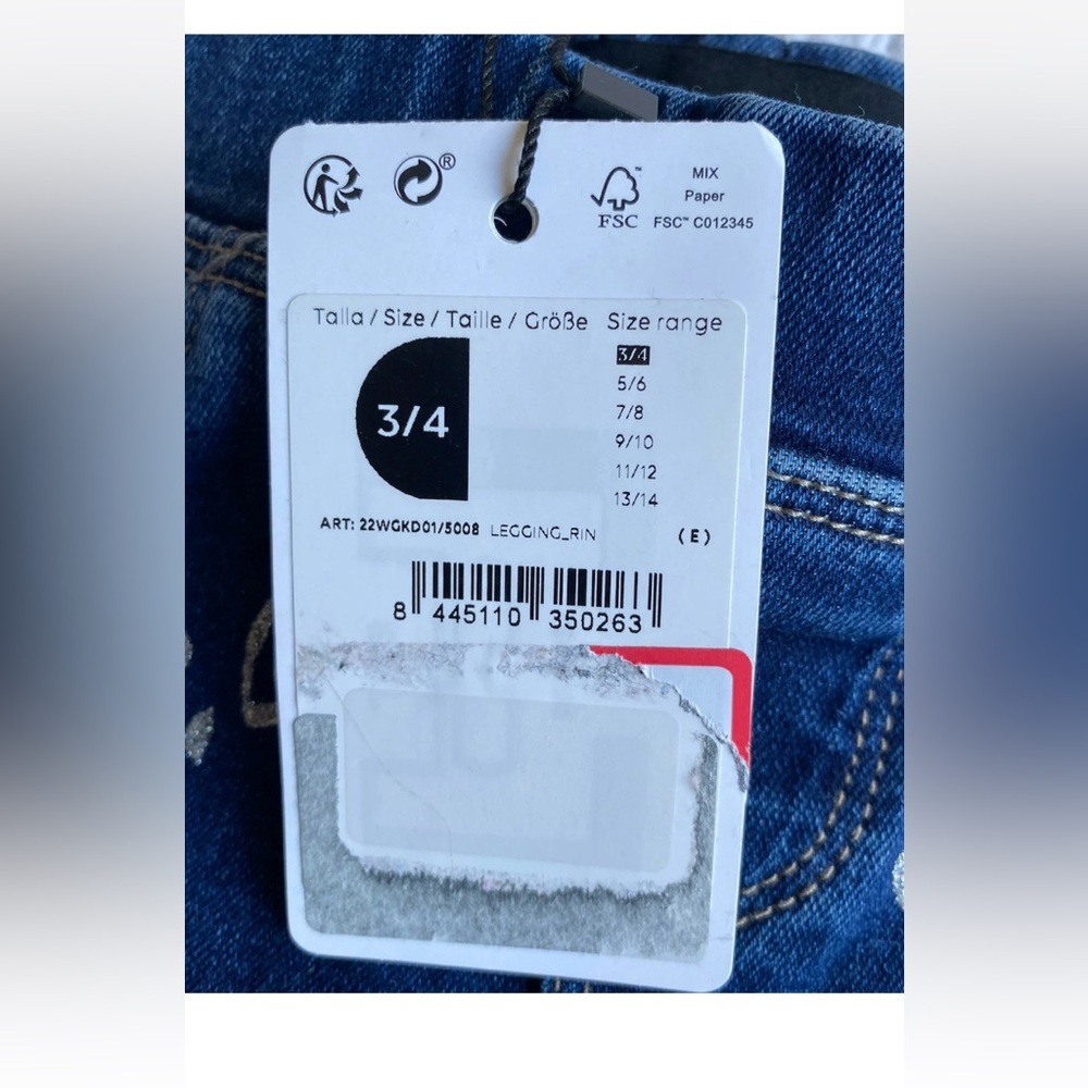 Desigual Leggings Blue Toddler Girls Size 3/4 new - Picture 13 of 15
